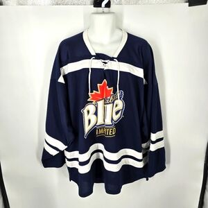 Labatt Blue Imported Hockey Jersey Men XL Warrior Authentic